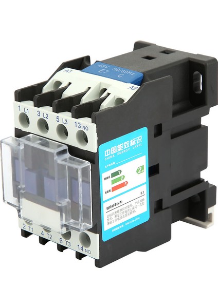CJX2-1210 Ray Montajlı Kontaktör Endüstriyel Elektrik Kontaktörü (48V Ac) (Yurt Dışından)