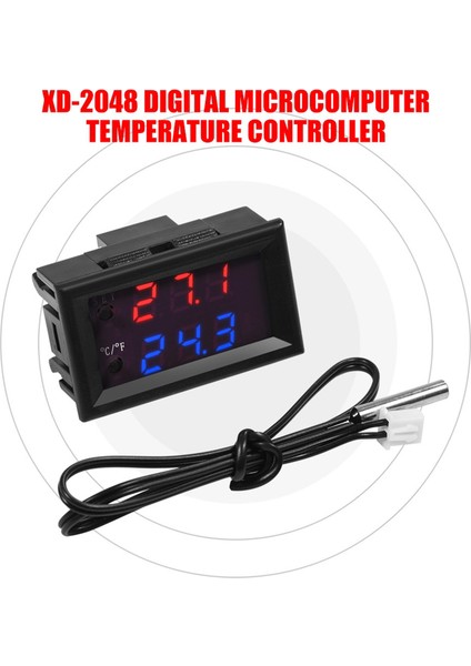 XD-2048 Dijital LED Mikrobilgisayar Termostat Anahtarı Sıcaklık Kontrol Cihazı (12V) (Yurt Dışından) modelleri