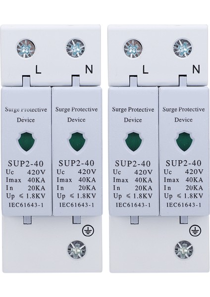 2 Adet Aşırı Gerilim Koruma Cihazı Antithunder Bileşen SUP240 2p 40KA 420V Ac (Yurt Dışından) indirimleri