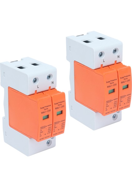 2 Adet Spd Aşırı Gerilim Koruma Cihazları Ac Parafudr Koruyucu Ev Devre Kesici 2p 420V RMU1-C6060KA Imaximum (Yurt Dışından) modelleri