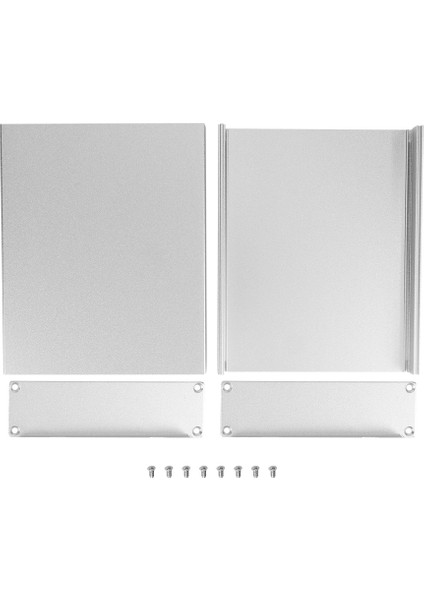 Alüminyum Muhafaza Bölünmüş Devre Kartı Isı Dağılımı Korumalı Elektrik Kutusu 33X114X140MMSATEN Gümüş Düz (Yurt Dışından)