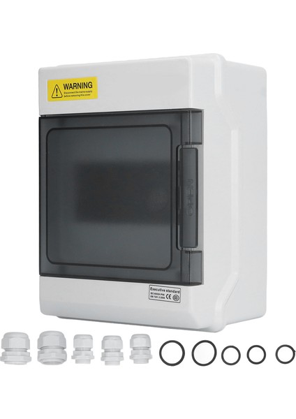 IP66 Su Geçirmez Dağıtım Kutusu 6 Yollu Dın Raylı Bağlantı Kutusu Şeffaf Kapaklı (Yurt Dışından)