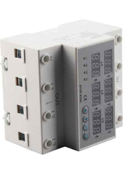 Ayarlanabilir Gerilim Akım Koruyucu 3 Fazlı Dijital Ekran Otomatik Kurtarma Gerilim Koruyucu Röle AC220 380V 63A 1-63A (Yurt Dışından) indirimleri