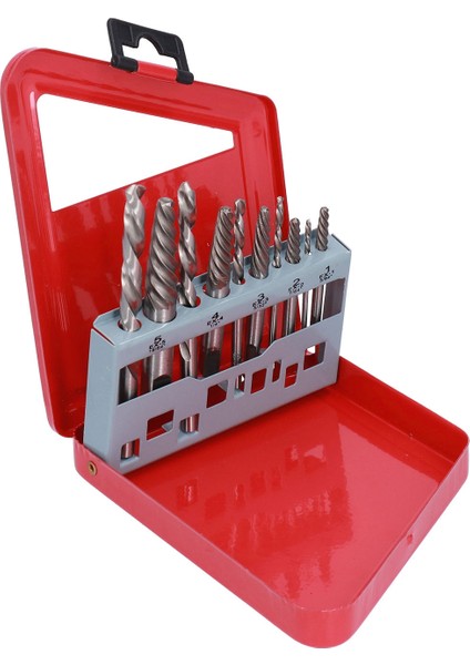 Vida Çıkarıcı Matkap Ucu Seti Sol El Kobalt Ingiliz Sistemi Cıvata Saplama Çıkarıcılarkırmızı Demir Kutu (Yurt Dışından) modelleri