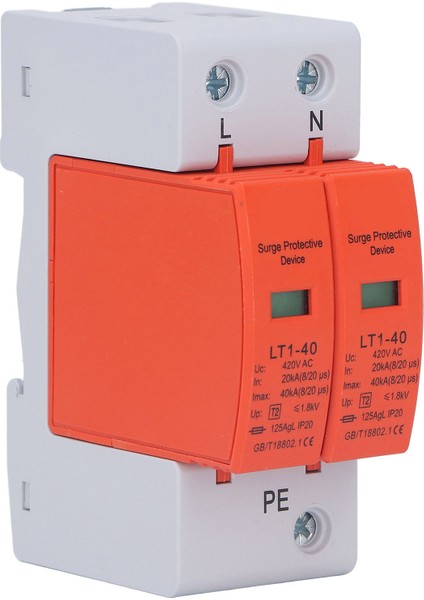 Ac Aşırı Gerilim Koruyucu 2p Alev 36MM Ray Montajı Koruyucu Parazit Önleyici Cihaz 420V (Yurt Dışından) fiyatları