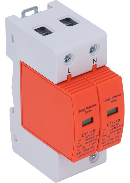 Ac Aşırı Gerilim Koruyucu 2p Alev 36MM Ray Montajı Koruyucu Parazit Önleyici Cihaz 420V (Yurt Dışından) fırsatları