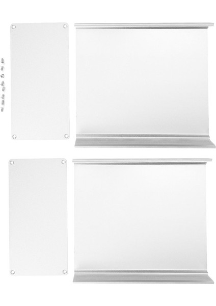 Alüminyum Proje Kutusu Mat Gümüş Bölünmüş Tip Dıy Muhafaza Kutusu 80X160X180MM (Yurt Dışından)