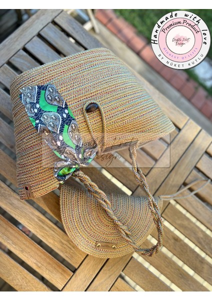 Antik 2li Takım Plaj Çantası , El Çantası Clutch, Totebag, Kadın, Yazlık,