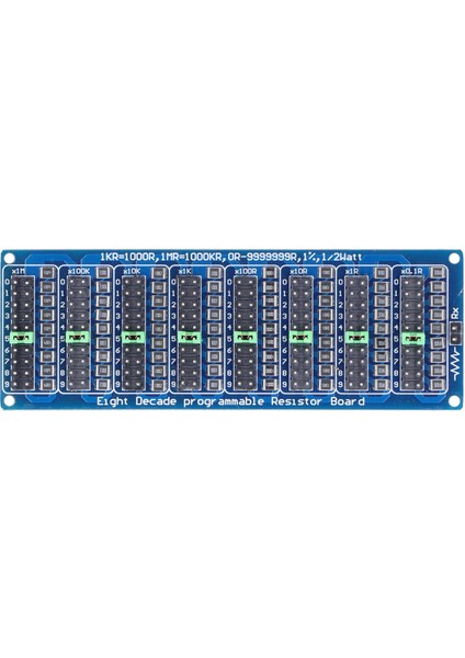 Programlanabilir Direnç Kartı Vida Terminal Bloğu 0.1r Ila 9999999R 8 Bölüm 0.1r Doğruluk Bileşen (Yurt Dışından)