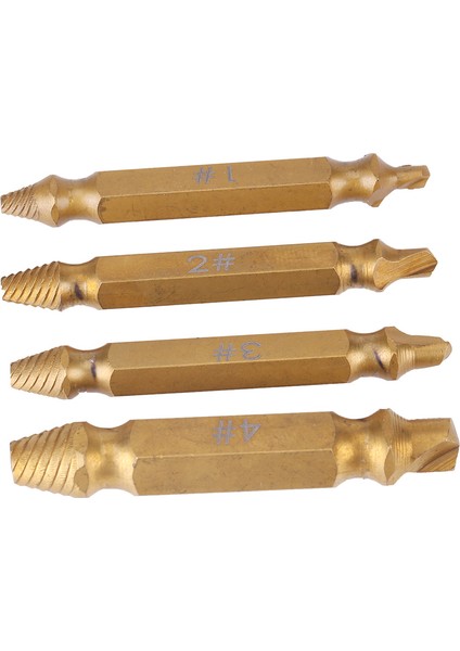 4 Adet Çift Taraflı Kırık Vida Sökücü Ucu Cıvata Çıkarıcı Sökme Aleti (Yurt Dışından) indirimleri