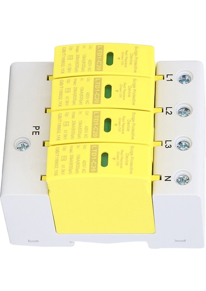 420V Ac 4p Aşırı Gerilim Koruma Cihazı Aşırı Gerilim Koruması Ev Tipi 36MM Ray Montajı (Yurt Dışından) fiyatları