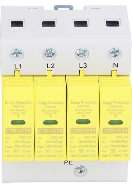 420V Ac 4p Aşırı Gerilim Koruma Cihazı Aşırı Gerilim Koruması Ev Tipi 36MM Ray Montajı (Yurt Dışından) indirimleri