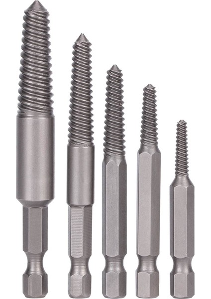 5 Adet Kırık Vida Çıkarıcı Altıgen Şaft Ince Dişler Hasarlı Cıvataları Çıkarma Aracı Kolay Çıkarma Kiti (Yurt Dışından)