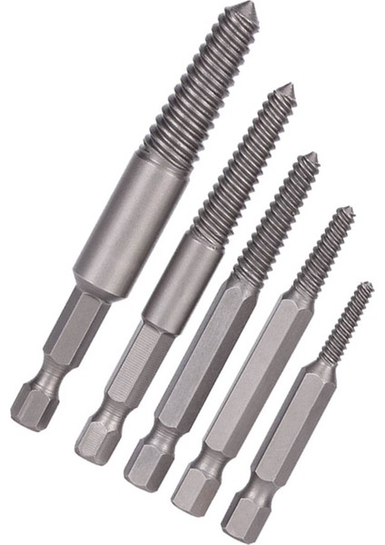 5 Adet Kırık Vida Çıkarıcı Altıgen Şaft Ince Dişler Hasarlı Cıvataları Çıkarma Aracı Kolay Çıkarma Kiti (Yurt Dışından) indirimleri