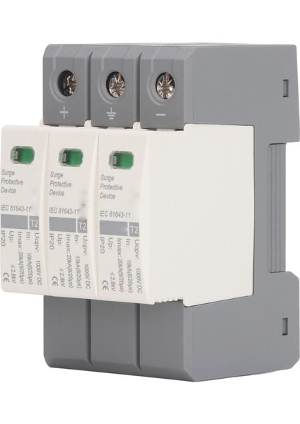 Dc Aşırı Gerilim Koruma Cihazı Deşarj Fotovoltaik Devre Kesici Koruyucu 3p 1000V 10‑20KA Dağıtım Kutusu Malzemeleri (Yurt Dışından)
