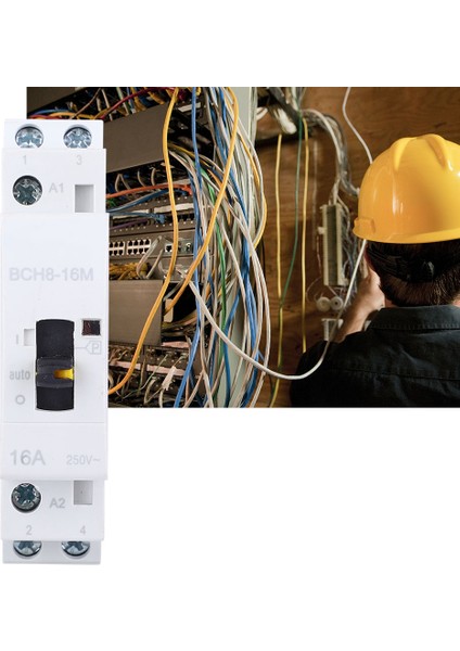 2P16A Ev Tipi Ac Kontaktörü Manuel Kontrol Fonksiyonu ile Bina Elektrik 230V(2NO) (Yurt Dışından) indirimleri