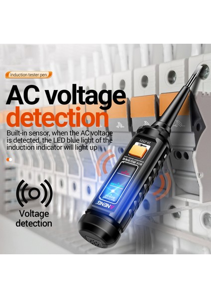 Aneng B15 Indüksiyon Test Kalemi Vurgu Rengi Işık Profesyonel Ac Voltaj Algılama Elektrikçi Tornavida Test Araçları 24V-250V (Yurt Dışından)
