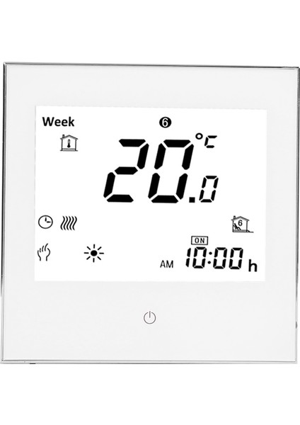 Isıtma Oda Termostatı Haftalık Programlanabilir LCD Ekran Dokunmatik Ekran 5A AC110‑230V (Yurt Dışından)
