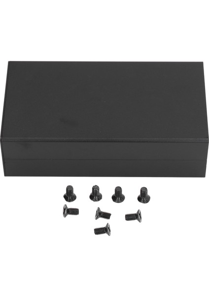 Alüminyum Alaşımlı Elektrik Kutusu Güç Amplifikatörü Proje Kasası Bölünmüş Muhafaza 58X110X200MM Mat Siyah (Yurt Dışından)