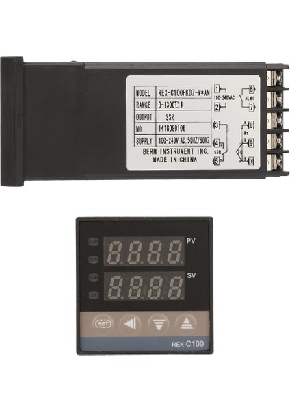 0-1300℃ Alarm Dijital LED Pıd Sıcaklık Kontrol Cihazı Kitleri Ac 110V-240V (Yurt Dışından) indirimleri