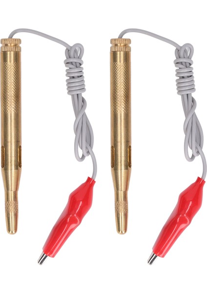 2 Adet Timsah Klipsli Otomotiv Voltaj Test Kalemi Araba Devre Test Cihazı Prob Seti DC6‑24V (Yurt Dışından) modelleri