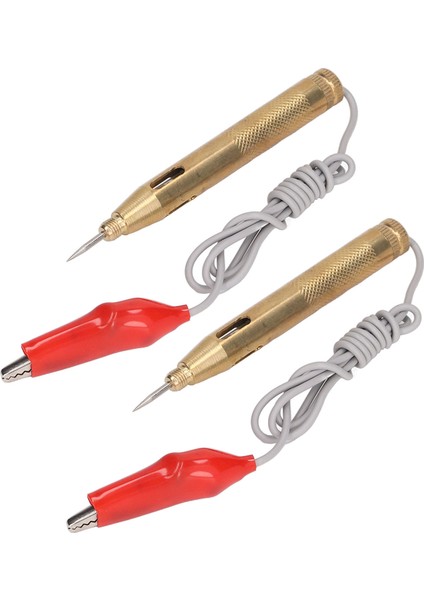 2 Adet Timsah Klipsli Otomotiv Voltaj Test Kalemi Araba Devre Test Cihazı Prob Seti DC6‑24V (Yurt Dışından) fırsatları