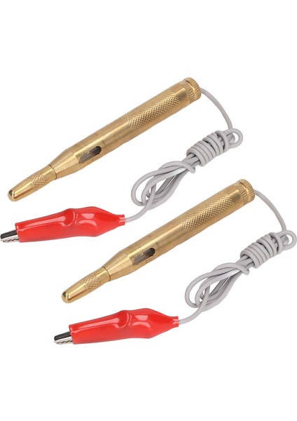 2 Adet Timsah Klipsli Otomotiv Voltaj Test Kalemi Araba Devre Test Cihazı Prob Seti DC6‑24V (Yurt Dışından) indirimleri