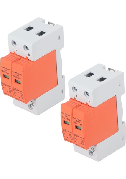 2 Adet Spd Aşırı Gerilim Koruma Cihazları Ac Parafudr Koruyucu Ev Devre Kesici 2p 420V RMU1‑C40 (Yurt Dışından) fiyatları