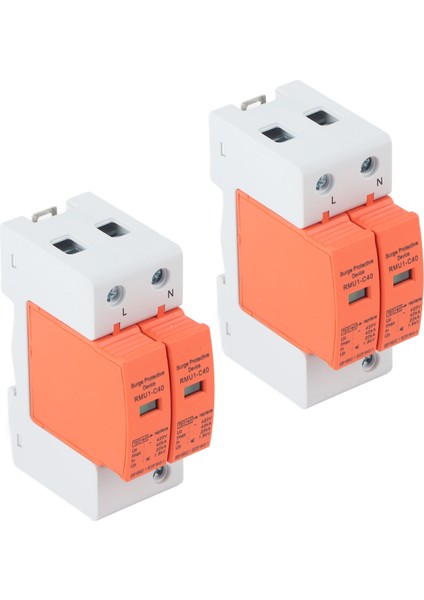 2 Adet Spd Aşırı Gerilim Koruma Cihazları Ac Parafudr Koruyucu Ev Devre Kesici 2p 420V RMU1‑C40 (Yurt Dışından) modelleri