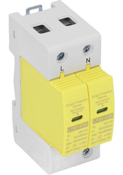 2p Aşırı Gerilim Koruma Cihazı Gerilim Tutucu Yüksek Doğruluk Ev Aşırı Gerilim Koruyucusu AC420V (Yurt Dışından) fiyatları