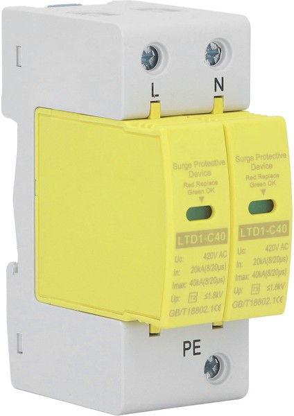 2p Aşırı Gerilim Koruma Cihazı Gerilim Tutucu Yüksek Doğruluk Ev Aşırı Gerilim Koruyucusu AC420V (Yurt Dışından) fırsatları