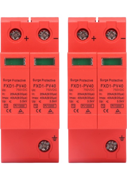 Adet Spd Koruyucu Cihazlar Dc Fotovoltaik Tutucu 2p 40KA FXD1‑PV40 (Yurt Dışından)