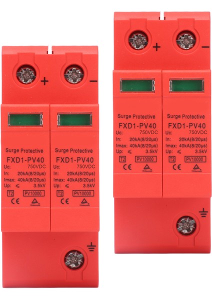 Adet Spd Koruyucu Cihazlar Dc Fotovoltaik Tutucu 2p 40KA FXD1‑PV40 (Yurt Dışından) fiyatları