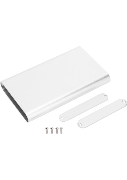 13X61X100MM Alüminyum Alaşım Muhafaza Su Geçirmez Enstrüman Proje Kutusu Devre Kartı Gps Kod Çözücü Kumlama Oksidasyon Gümüş (Yurt Dışından)