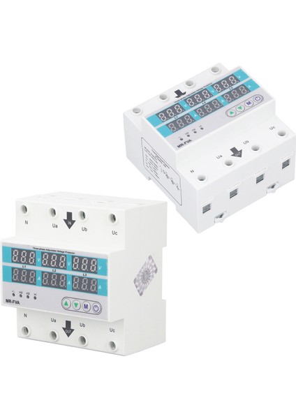 3 Fazlı Ayarlanabilir Voltaj Koruyucu 220V Kendi Kendini Sıfırlayan Ev Tipi Aşırı ve Düşük Voltaj Koruyucu Cihaz (Yurt Dışından) fırsatları