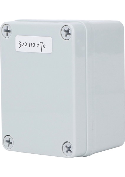 Montaj Plakalı Bağlantı Kutusu Abs Plastik Dıy Elektrik Proje Kutusu IP67 Su Geçirmez Toz Geçirmez Muhafaza Gri (Yurt Dışından)