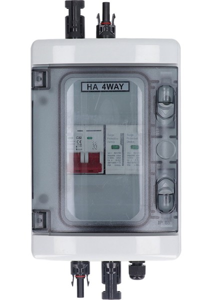 Pv Kombinasyon Kutusu IP65 Su Geçirmez Güneş Fotovoltaik Kombinasyon Kutusu DC500V 32A Devre Kesici Aşırı Gerilim Korumalı (Yurt Dışından) fiyatları