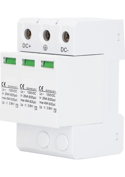 Dc 1000V 40KA Aşırı Gerilim Korumalı Parafudr Fotovoltaik Güç Sistemi Için Koruyucu Cihaz Beyaz 3p (Yurt Dışından) fiyatları
