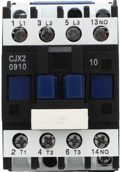 Cjx2 0910 Elektrik Güç Kontaktörü 3 Faz Gümüş Kontak Din Ray Montaj Tabanı ile Motor Ac 220V 9A (Yurt Dışından)