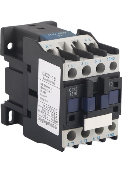 18A Ac Kontaktör Normalde Açık Yüksek Hassasiyet Güçlü Iletkenlik Alev Endüstriyel Elektrik Kontaktörü AC110V (Yurt Dışından)