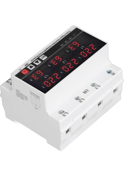 Düşük Gerilim Koruyucusu Dın Rayı Ayarlanabilir Aşırı Akım Koruyucusu AC120V‑300V 63A 3 Faz 3 Kablo 4 Kablo (Yurt Dışından) fırsatları