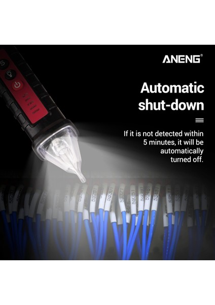 Aneng VD802 Temassız Ac Voltaj Dedektörü Test Cihazı 12V-1000V Kalem Tipi Elektrik Göstergesi LED Çıkış Voltaj Dedektörü Sensörü Wit (Yurt Dışından) fiyatları