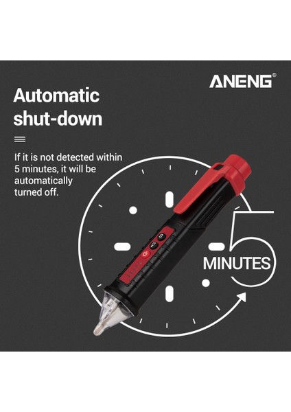 Aneng VD802 Temassız Ac Voltaj Dedektörü Test Cihazı 12V-1000V Kalem Tipi Elektrik Göstergesi LED Çıkış Voltaj Dedektörü Sensörü Wit (Yurt Dışından) modelleri