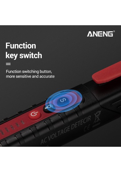 Aneng VD802 Temassız Ac Voltaj Dedektörü Test Cihazı 12V-1000V Kalem Tipi Elektrik Göstergesi LED Çıkış Voltaj Dedektörü Sensörü Wit (Yurt Dışından) indirimleri