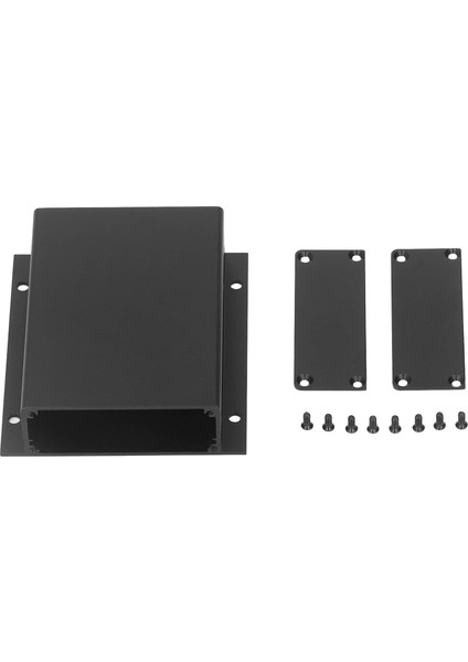 Alüminyum Alaşımlı Muhafaza Siyah Su Geçirmez Korozyona Dayanıklı Iyi Sızdırmazlık Proje Kutusu Dıy Enstrüman Kutusu (Yurt Dışından)