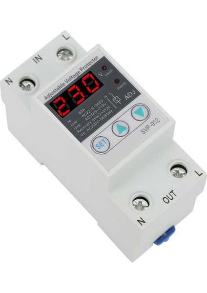 Aşırı Gerilim Koruyucusu Ayarlanabilir Kurtarma Koruyucu Röle Voltmetre SVP‑912 (Yurt Dışından) indirimleri