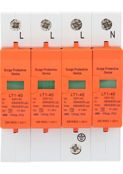 4p 40KA 420VAC Ev Aşırı Gerilim Korumalı Düşük Gerilim Parafudr Cihazı (Yurt Dışından)
