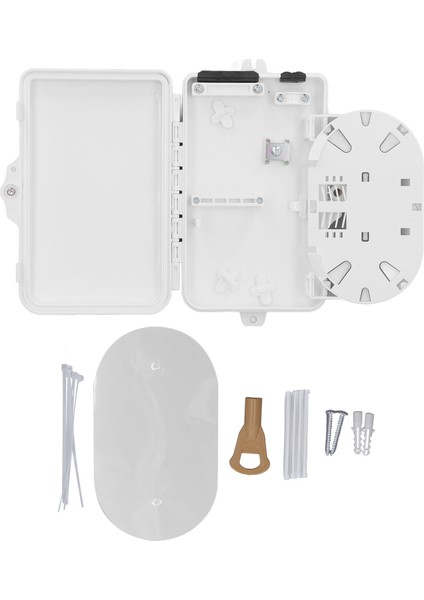 Fiber Dağıtım Kutusu 4 Çekirdekli IP65 Su Geçirmez Duvara Monte Fiber Optik Terminal Kutusu Iç Mekan Dış Mekan Için (Yurt Dışından)