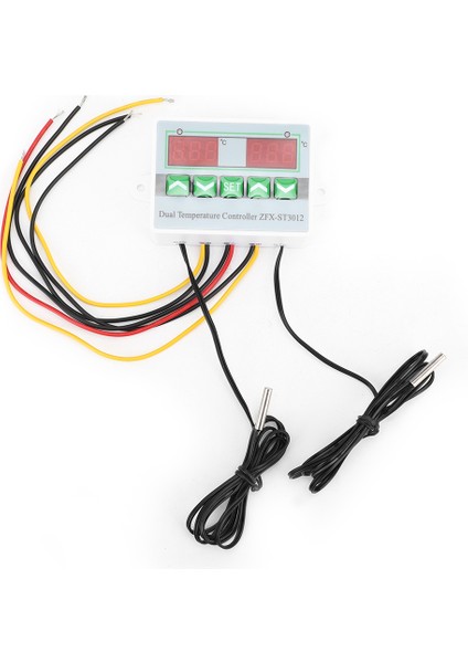 ZFX-ST3012 Akıllı Dijital Sıcaklık Kontrol Cihazı Çift Ekranlı Elektrikli Mikrobilgisayar Termostatı (220V) (Yurt Dışından)