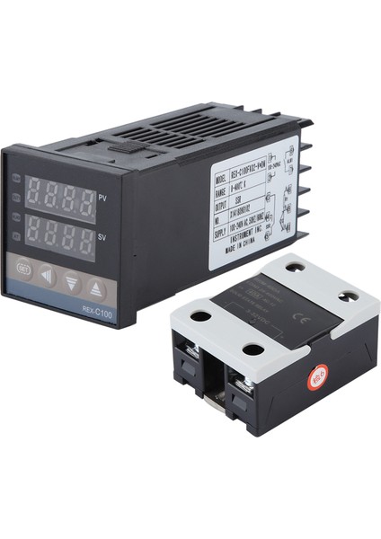 Ac 110‑240V Pıd Sıcaklık Kontrol Cihazı Kitleri 0‑400℃ + 40A Ssr + 1m M6 K Tipi Prob (Yurt Dışından) fiyatları